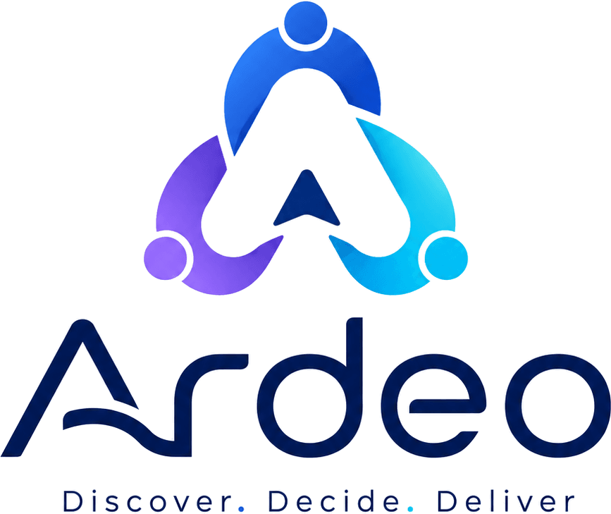 Ardeo — Discover. Decide. Deliver.